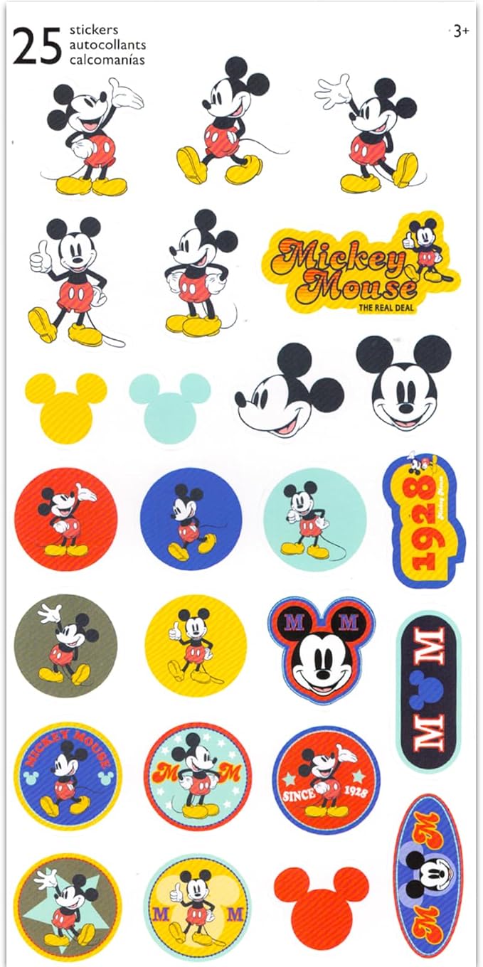 Disney Mickey Mouse Mini Backpack with Lunch Box Set - Bundle 12" Mini Backpack, Lunch Bag, Stickers, Water Bottle, More | Toddler Mickey Mouse School Bag and Lunchbox