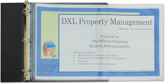 CLI62237 - Panoramic Fold-Out Poly Sheet Protector