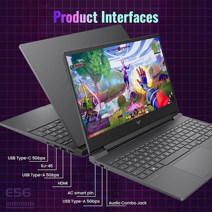 HP Victus 15 Intel i5-13420H (Beats Intel i7-12650H), NVIDIA RTX 4050 Gaming Laptop, 15.6 FHD 144Hz IPS, 16GB RAM, 1TB SSD, Wi-Fi 6, Backlit KB, Win11 Home, Bundle with PCO Notebook Folding Radiator