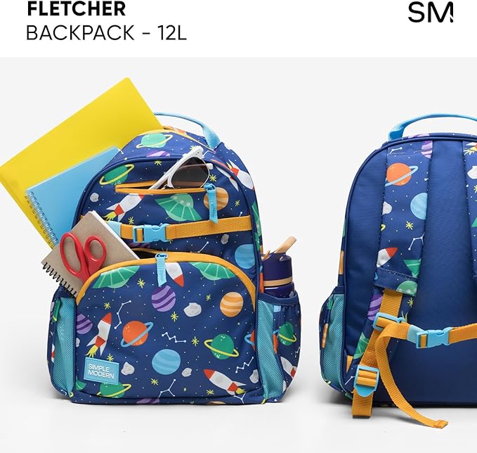 Simple Modern Medium Marvel Toddler Backpack for School Girls and Boys | Kindergarten Elementary Kids Backpack | Fletcher Collection | Kids - 15" tall | Avengers Assemble