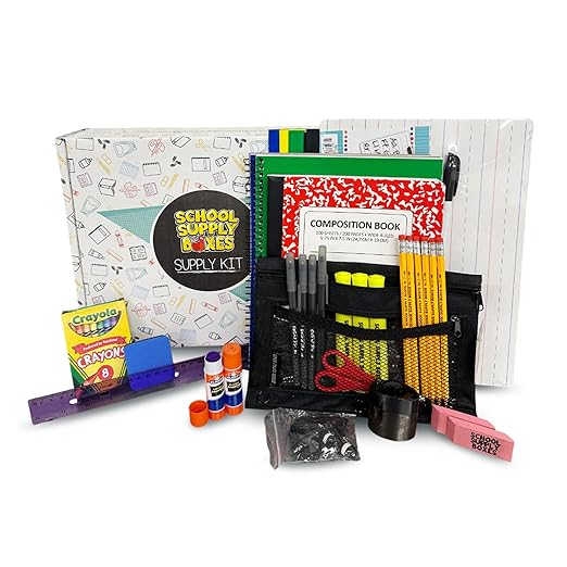 School Supply Box Bundles | Tailored Academic Kits for K-12 & College Students | Reading, Writing, and Organizational Tools Food (Lapboard Bundle, 1 Box)
