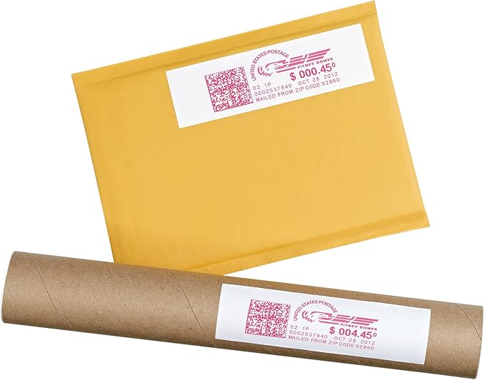 Avery Postage Meter Labels for Personal Post Office,1-25/32" x 6",White,60 Mail Meter Labels (05289),(Pack of 3)