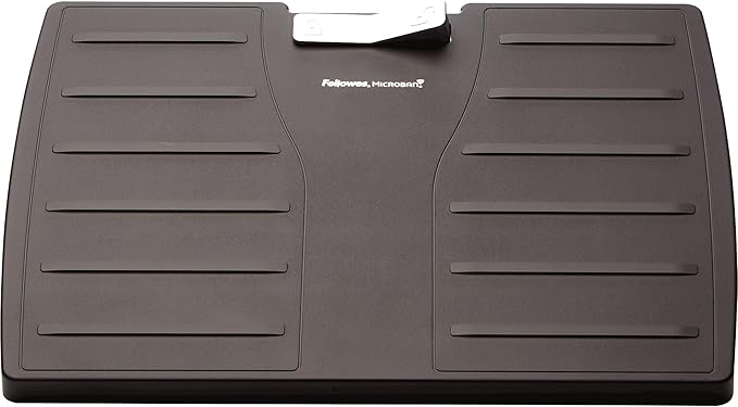 Fellowes Office Suites Metal Adjustable Foot Rest (8032201), Black, Metal