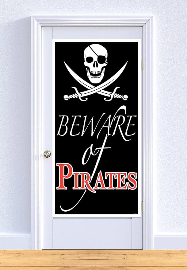 Beistle Beware of Pirates Door Cover