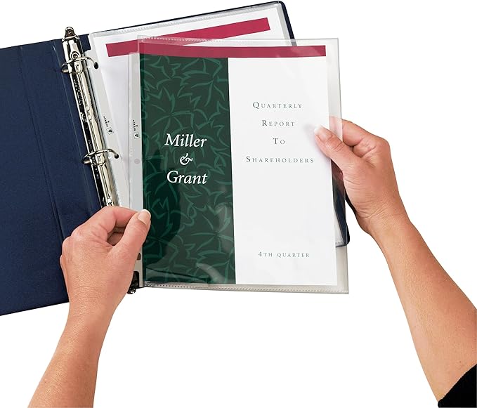Avery Diamond Clear Secure Side-Load Sheet Protectors, Heavyweight, 25 Page Protectors (76001)