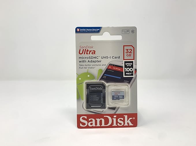 Made for Amazon SanDisk 32GB microSD Memory Card for Fire Tablets and Fire -TV