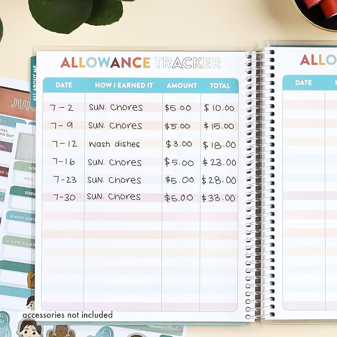 7" x 9" Star Wars Kid's Planner- 114 Pages of Star Wars Themed Activities and Organization for Kids. Reading Log, Allowance and Savings Tracker, Stickers, and More by Erin Condren