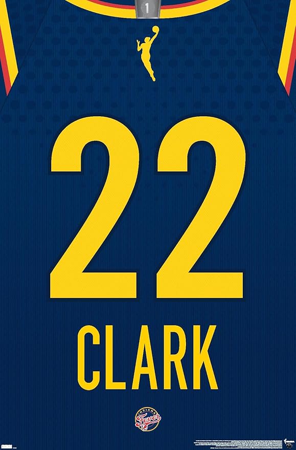 WNBA Indiana Fever - Caitlin Clark Jersey Wall Poster, 34L" x 22.4W", Unframed Version