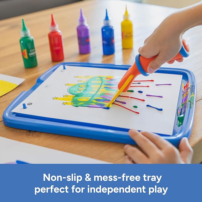 Educational Insights Squeegee Art Kit - Painting Kit for Kids, Children's Painting Kits, Screen Free Activites & DIY Projects, Mess-Free Art Kits for Kids, Boys & Girls Ages 5+