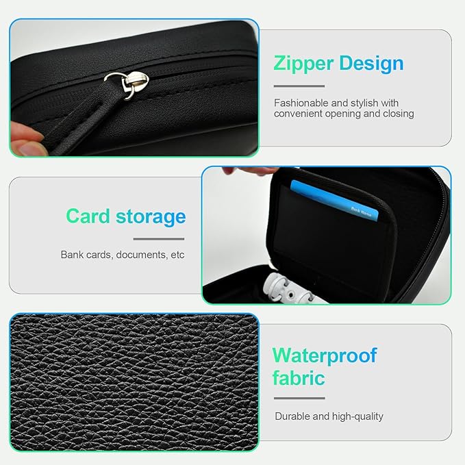 A8 Waterproof Pill Organizer Set, Twice-Daily Large Pill Organizer for Seven Days, BPA Free, Pill Storage with 14 Color-Coded Pouches, Reusable Travel Medicine Organizer
