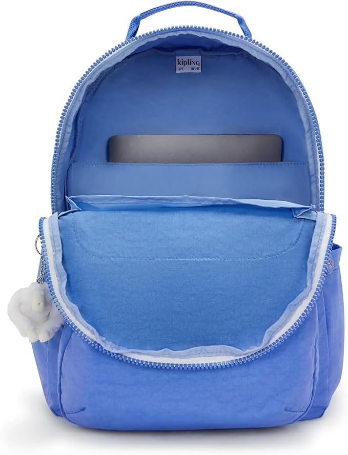 Kipling Women's Seoul 15" Laptop Backpack, Durable, Roomy with Padded Shoulder Straps, Built-In Protective Sleeve