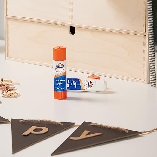 Elmer's All Purpose Glue Sticks,Washable & Non-Toxic,Clear,22 Grams,- Classroom,Household,Craft Projects,Poster,Vision Board,#1 Teacher Brand,12 Count (Pack of 8)