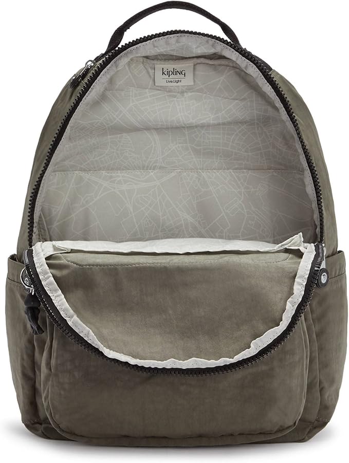 Kipling Women's Seoul 15" Laptop Backpack, Durable, Roomy with Padded Shoulder Straps, Built-In Protective Sleeve