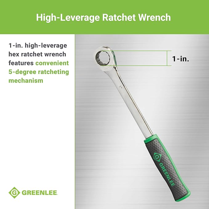 Greenlee 7238SB Slug-Buster Knockout Punch Kit with Hex Ratchet Wrench, 1/2" to 2" Punches, and 7/16" and 3/4" Draw Studs, Electrical Conduit Hole Cutter Kit, Low Carbon Steel