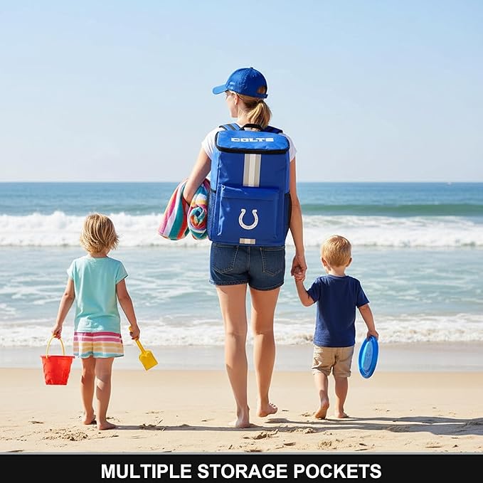 Cooler Backpack – Portable Soft Sided Ice Chest – Insulated Bag Holds 36 Cans - Football Gear – Show Your Team Spirit with Officially Licensed Fan Gear