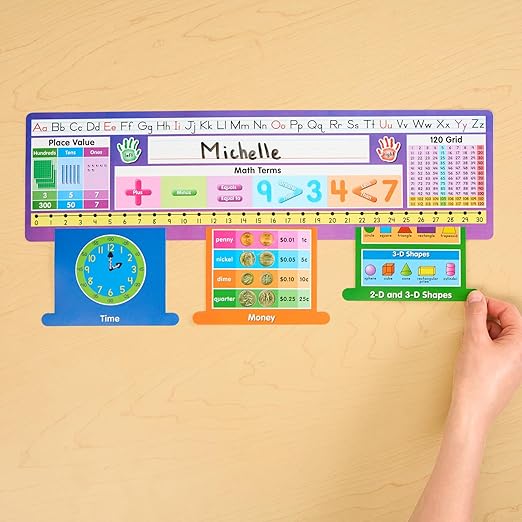 Really Good Stuff Deluxe Math Sliders Desktop Helpers - Set of 24