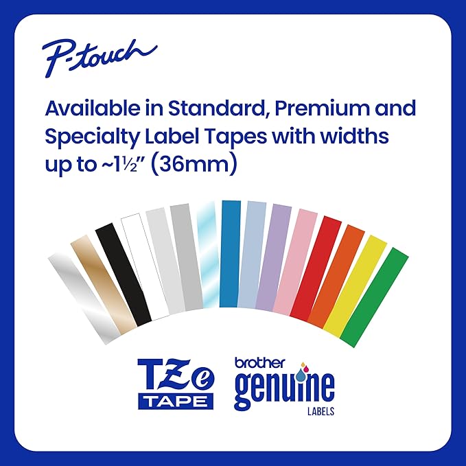 Brother Genuine TZe141~3/4" Black Print on Clear Label Tape. Each: 0.7 in x 26.2 ft (18 mm x 8 m)