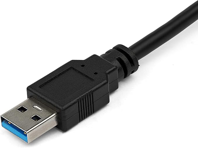 StarTech.com 2 Port USB 3.0 Hub with Ethernet - USB 3.0 x 2 - Gigabit Ethernet Network Adapter for Windows/Mac/Chrome (USB31000S2H) Black