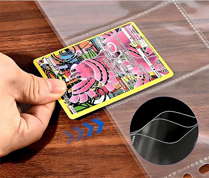 100 Pack 11-Hole Sheet Protectors, Top-Loading Clear Sleeves, Heavy Duty, Waterproof/Dustproof, High Transparency, Fits 3-Ring Binders, Thick & Durable for Photos/Documents