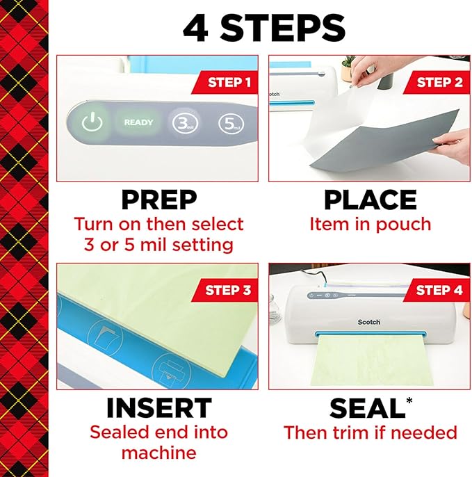 Scotch Thermal Laminating Pouches, 100 Count, Clear, 5 mil., Laminate Business Cards, Banners and Essays, Ideal Office or School Supplies, ID Card Sized (2.4 in. × 4.2 in.) Paper