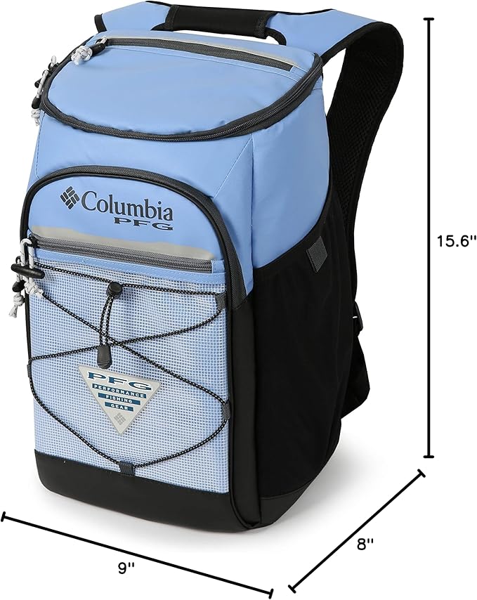 Columbia PFG Thermal Pack Cooler - Zipperless Hardbody Cooler with ThermaCool High Performance Insulation, HardBody Liner, and SmartShelf