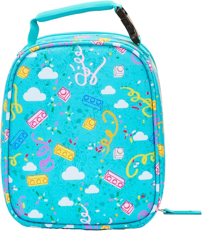 LEGO CHARACTER Lunch Box, Insulated Soft Reusable Lunch Bag Meal Container for Boys and Girls, Perfect for School or Travel, Meal Tote - HOT DOG GUY