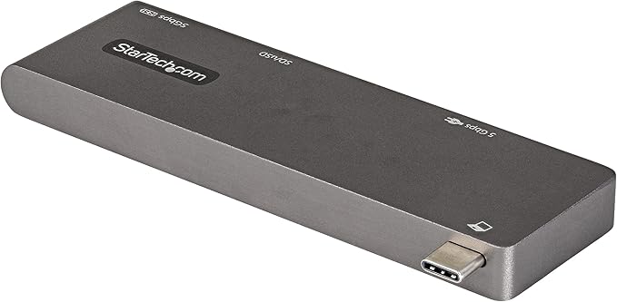 StarTech.com USB C Multiport Adapter for MacBook Pro/Air - USB Type-C to 4K HDMI, 100W Power Delivery Pass-Through, SD/MicroSD Slot, 2-Port USB 3.0 Hub - Portable USB-C Mini Dock (DKT30CMHSDPD)