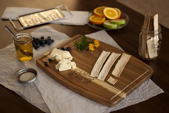 PICNIC TIME Disney Encanto Familia Ovale Acacia Cutting Board, Serving Tray, (Acacia Wood)