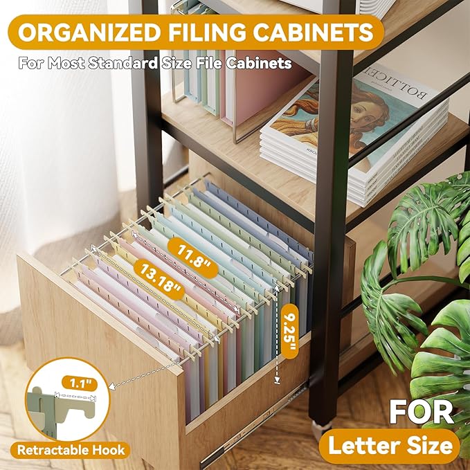 Plastic 1" Expanding Hanging File Folders Letter Size,12 Pack Reinforced Heavy Duty Hang Folder with Tabs,Pastel Hanging File Organizer for File Box,Filing Cabinet Folder for School Office Home