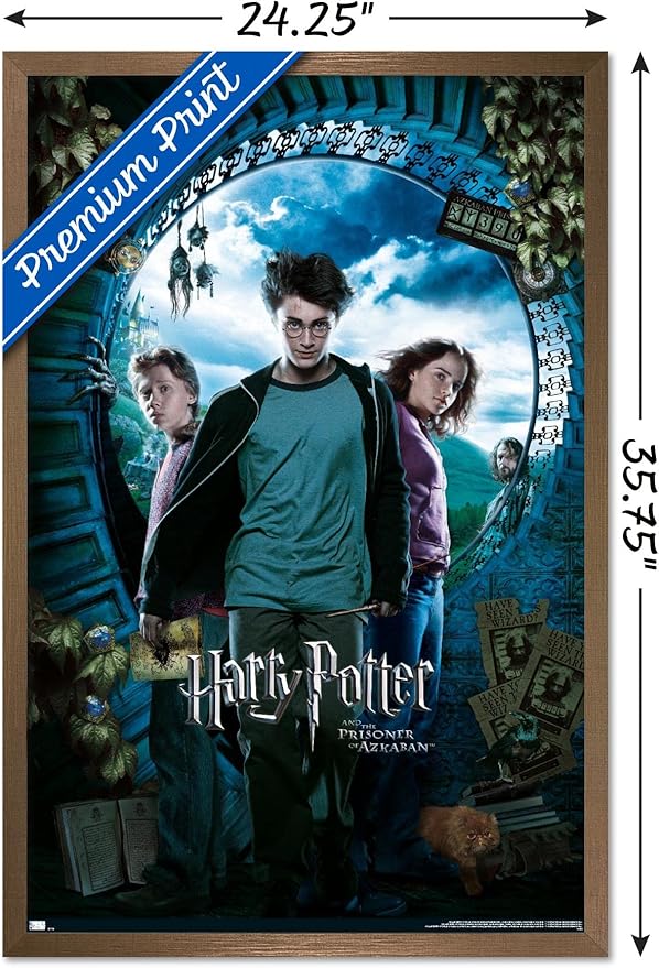 Trends International Harry Potter and the Prisoner of Azkaban - Sky One Sheet Wall Poster, 22.37" x 34.00", Bronze Framed Version