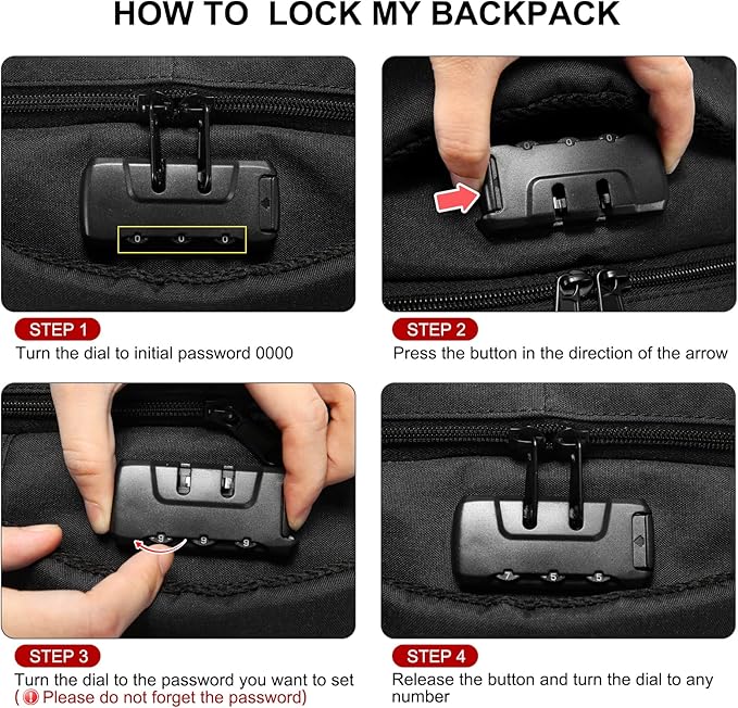 LOVEVOOK Large Backpack for Men 18.4 inch Heavy Duty Travel Laptop Backpack with USB Port Waterproof for Business Work (18 inch, Red)