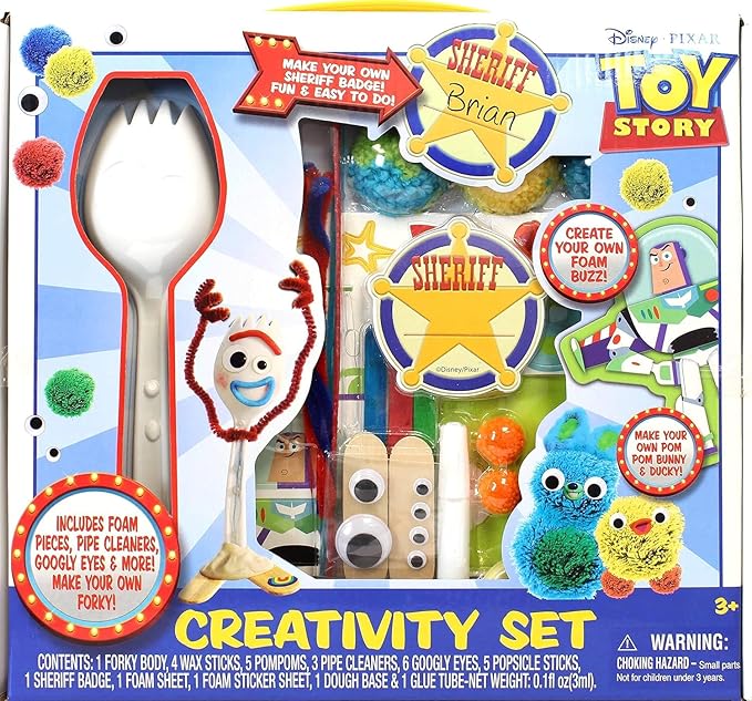 Disney-Pixar's Toy Story Creativity Set – Art Activity Kit with Stickers, Coloring Sheets, Markers & More – Fun Travel Set for Kids, Party Favor & Gift for Ages 3+
