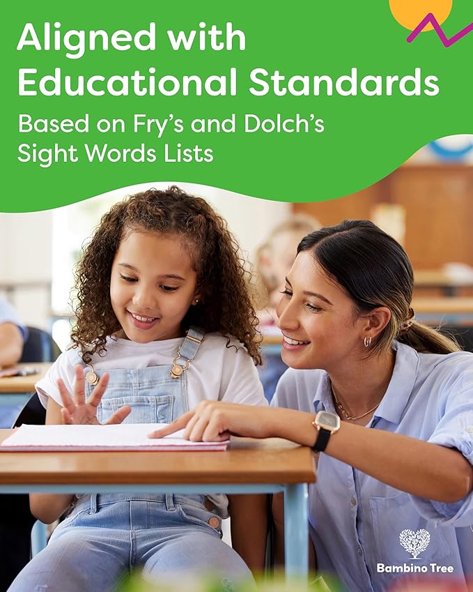 Sight Words Flash Cards 2nd Grade - 120 High Frequency Words from Dolch's and Fry's Lists for 7-8 Years