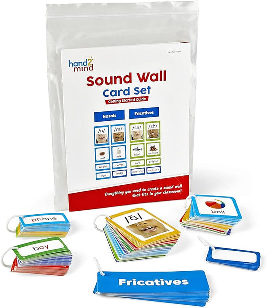 hand2mind Sound Wall Classroom Phonics Kit, Letter Sounds for Kindergarten, Speech Therapy, Phonemic Awareness, ESL Teaching Materials, Science of Reading Manipulatives (169 Cards)