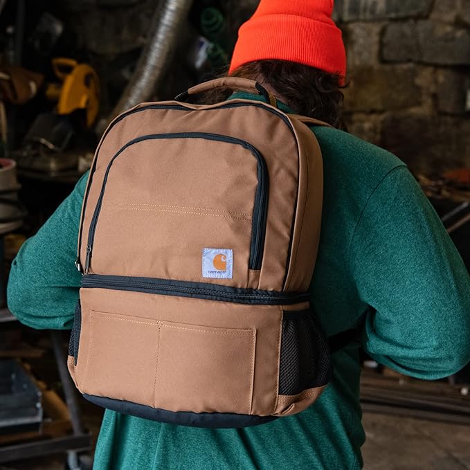 Mens Insulated 24 Can Two Compartment Cooler Backpack Backpack With FullyInsulated Cooler Base