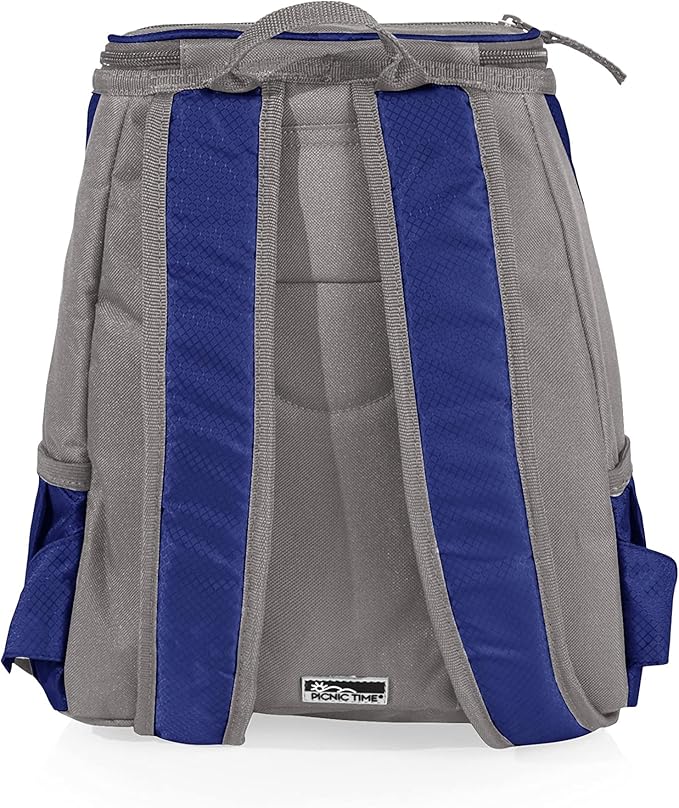 PICNIC TIME Disney Lilo & Stitch Palm Beach Backpack Cooler, Insulated Leakproof Soft Cooler, Waterproof Lunch Bag, Portable Travel Ice Chest (Navy Blue with Gray Accents)