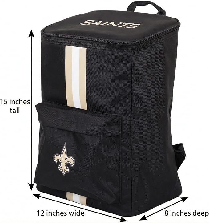 Cooler Backpack – Portable Soft Sided Ice Chest – Insulated Bag Holds 36 Cans - Football Gear – Show Your Team Spirit with Officially Licensed Fan Gear