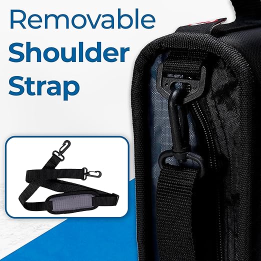 Case-it The King Sized Zip Tab Zipper Binder - 4 Inch D-Rings - 5 Subject File Folder - Multiple Pockets - 800 Sheet Capacity - Comes with Shoulder Strap - Deep Purple D-186