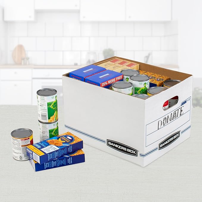 Bankers Box 20-Pack Basic Duty File Storage Boxes with Lids, Letter/Legal, STOR/FILE, (0071302)