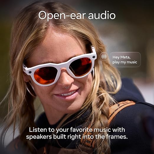 Oakley Meta HSTN, Warm Grey | Smart AI Glasses for Men, Women — Performance for Sports, Athletes — Camera, Audio, Video — 8 Hour Battery — 3K HD Resolution — Prizm™ Polarized Transitions® Lenses