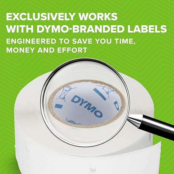 DYMO LabelWriter 550 Label Printer Bundle Label Maker with Direct Thermal Printing Automatic Recognition Includes 1 Roll Each: Address Labels Multipurpose