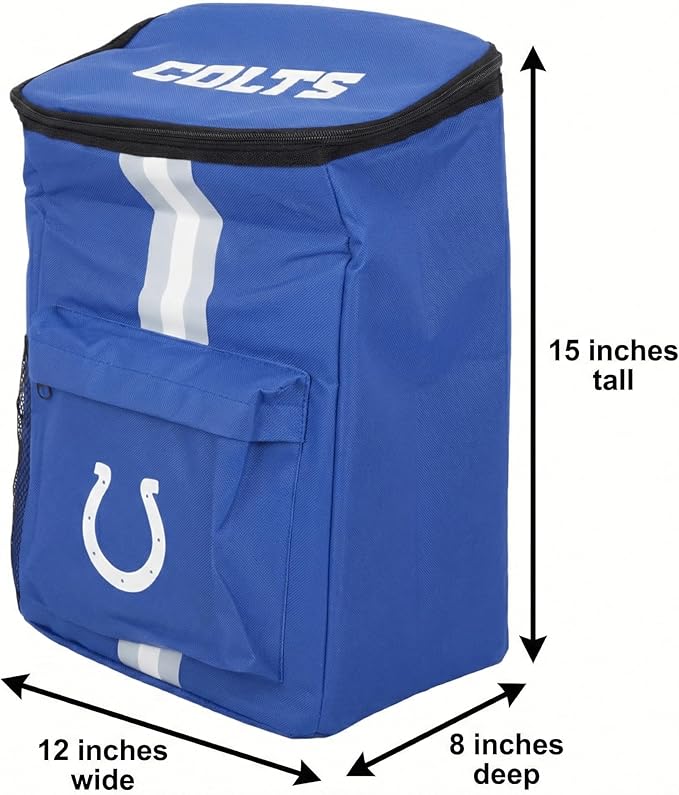 Cooler Backpack – Portable Soft Sided Ice Chest – Insulated Bag Holds 36 Cans - Football Gear – Show Your Team Spirit with Officially Licensed Fan Gear