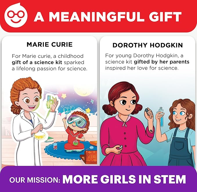 Doctor Jupiter Girls' First Science Kit for Kids Ages 4-5-6-7-8 | Easter, Birthday Gift Ideas for 4+ Year Old Girls | STEM Toy Kit with 100+ Experiments | Learning & Educational Projects