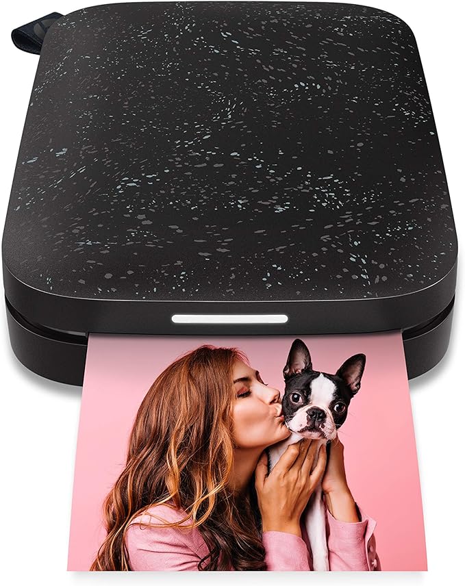 HP Sprocket Portable 2x3 Instant Photo Printer (Black Noir) Starter Bundle