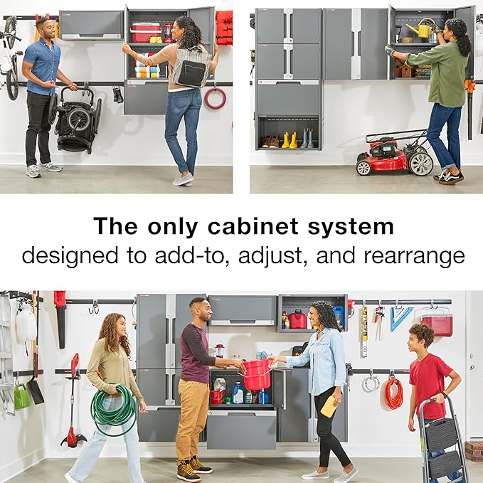 Rubbermaid FastTrack 2-Door Base Cabinet, Garage Storage Systems, Garage Organization
