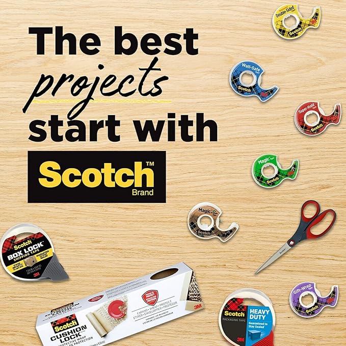 Scotch 8102P3472 Magic Tape Refill, 3/4-Inch x 2592-Inch, 3-Inch Core, 2/Pack