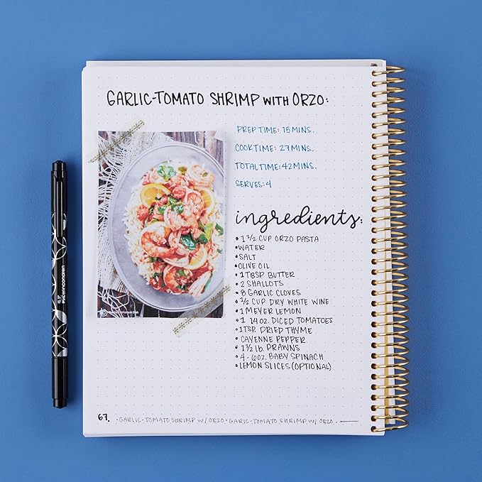 Erin Condren 7" X 9" Spiral Bound Dot Grid Journal Notebook - Layers Colorful, 5Mm Dot Grid, 160 Page Writing, Drawing & Art Notebook, 80Lb Thick Paper, Stickers Included