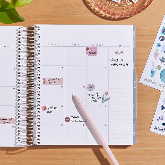 Erin Condren Monthly Sticker Book - Edition 10, Seasonal Stickers for Planning and Decorating, 478 Total Stickers, Sticker Book Collection