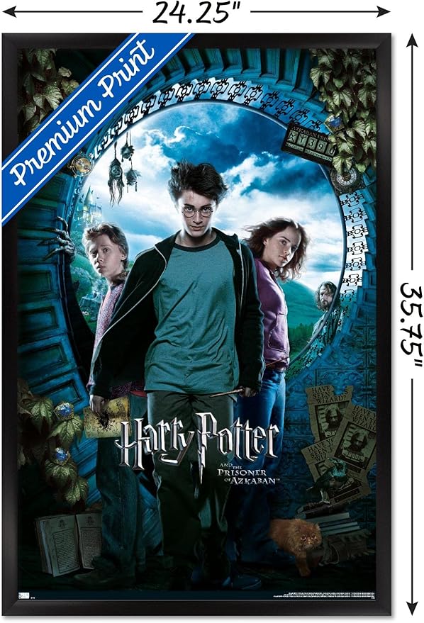 Trends International Harry Potter and the Prisoner of Azkaban - Sky One Sheet Wall Poster, 22.37" x 34.00", Black Framed Version