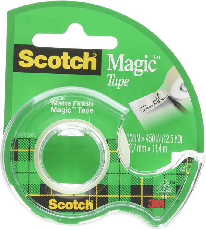 Scotch Magic Tape, 1/2 x 450 Inches, 6 Rolls